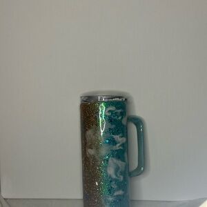 Glittery Tumbler with Handle